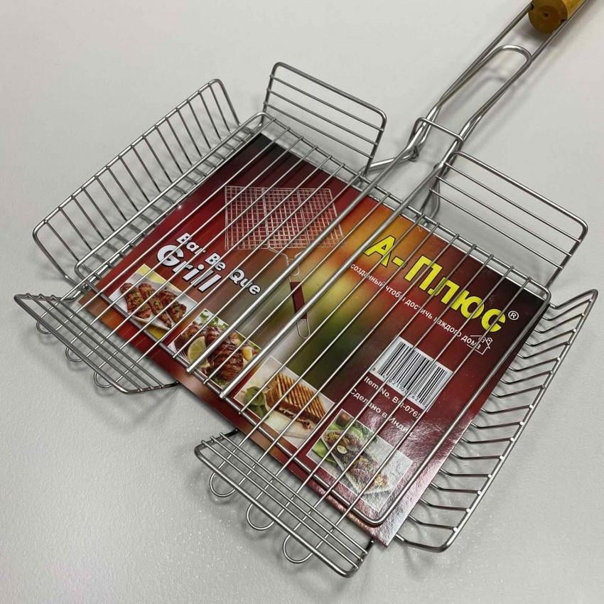 Решетка-гриль для мангала A-PLUS 0762 глубокая 36x28x6,5 см (1377901061) - фото 2 Решетка-гриль для мангала A-PLUS 0762 глубокая 36x28x6,5 см (1377901061) - фото 2