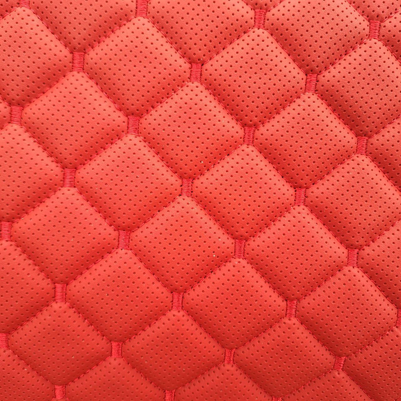 Органайзер в багажник авто с перфорированной эко-кожи L 65x30x30 см Красный (87353adc) - фото 2