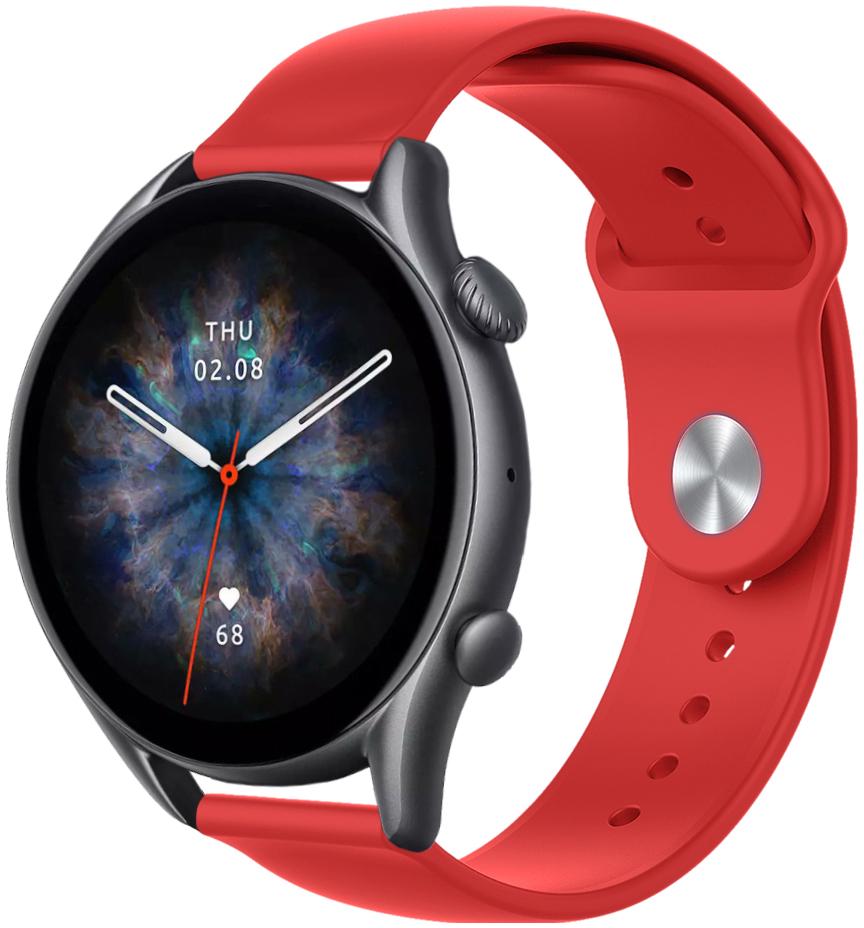 Ремешок Base для Amazfit GTR 3 Pro 22 мм Red (25493-2D)