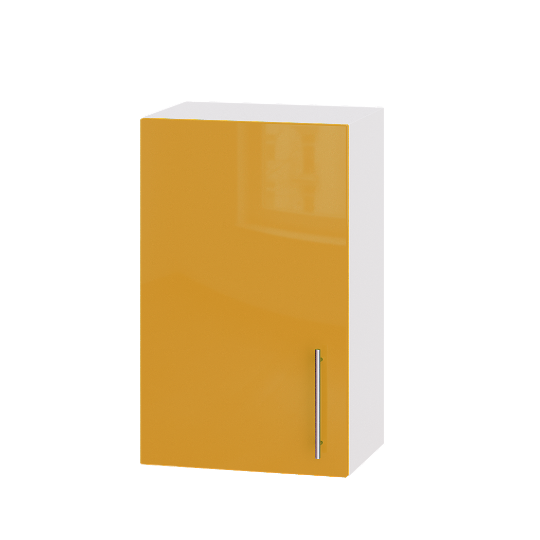 Шафа верхня Еверест Модерн модуль Верх В01-450 45х30х72 см Помаранчевий глянець/Білий (02395)