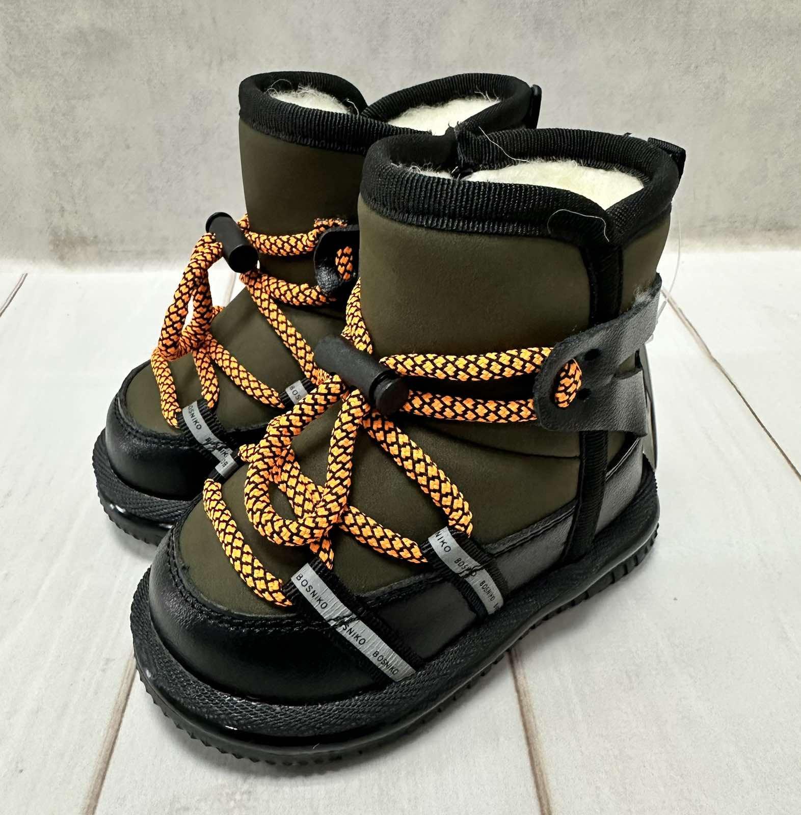 Дутики зимові дитячі W.Niko р. 25 15 см Чорний/Хакі - фото 3 Дутики зимові дитячі W.Niko р. 25 15 см Чорний/Хакі - фото 3