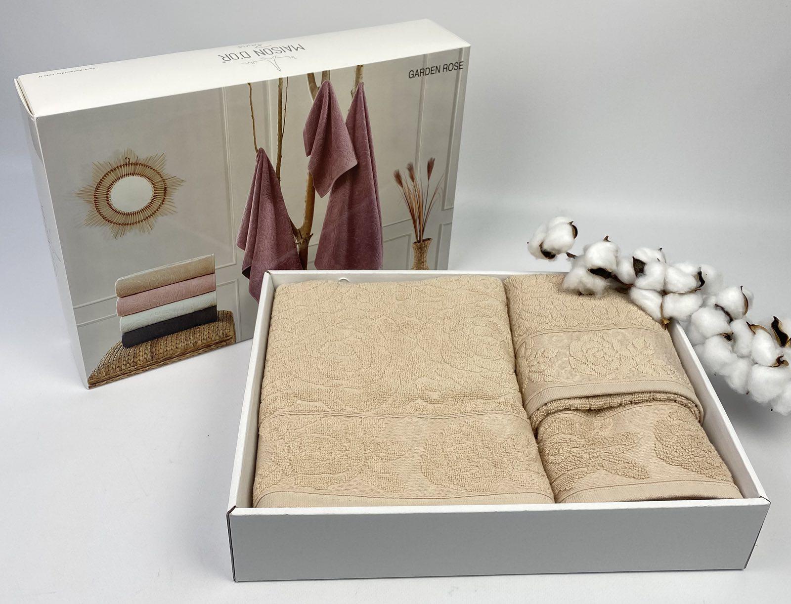 Полотенца Maison D'or Garden 3 шт. Rose/Beige (CN23264)