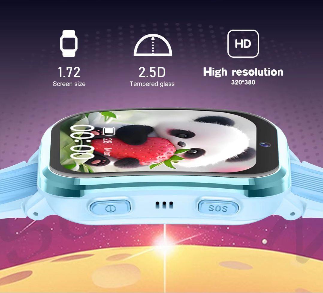Смарт-часы детские Lemfo D58 SIM GPS Android 8.1 8 Гб 4G SOS Розовый (35729879) - фото 6