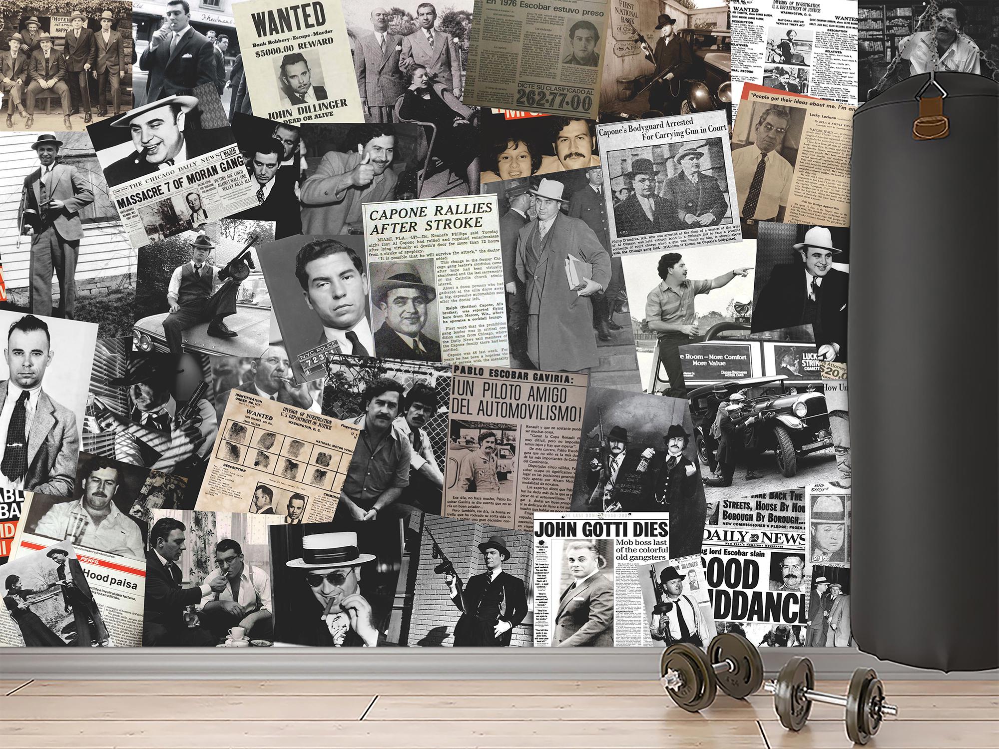 Фотообои флизелиновые Гангстеры и мафия винтажные 153х230 см (SPF-076/3)