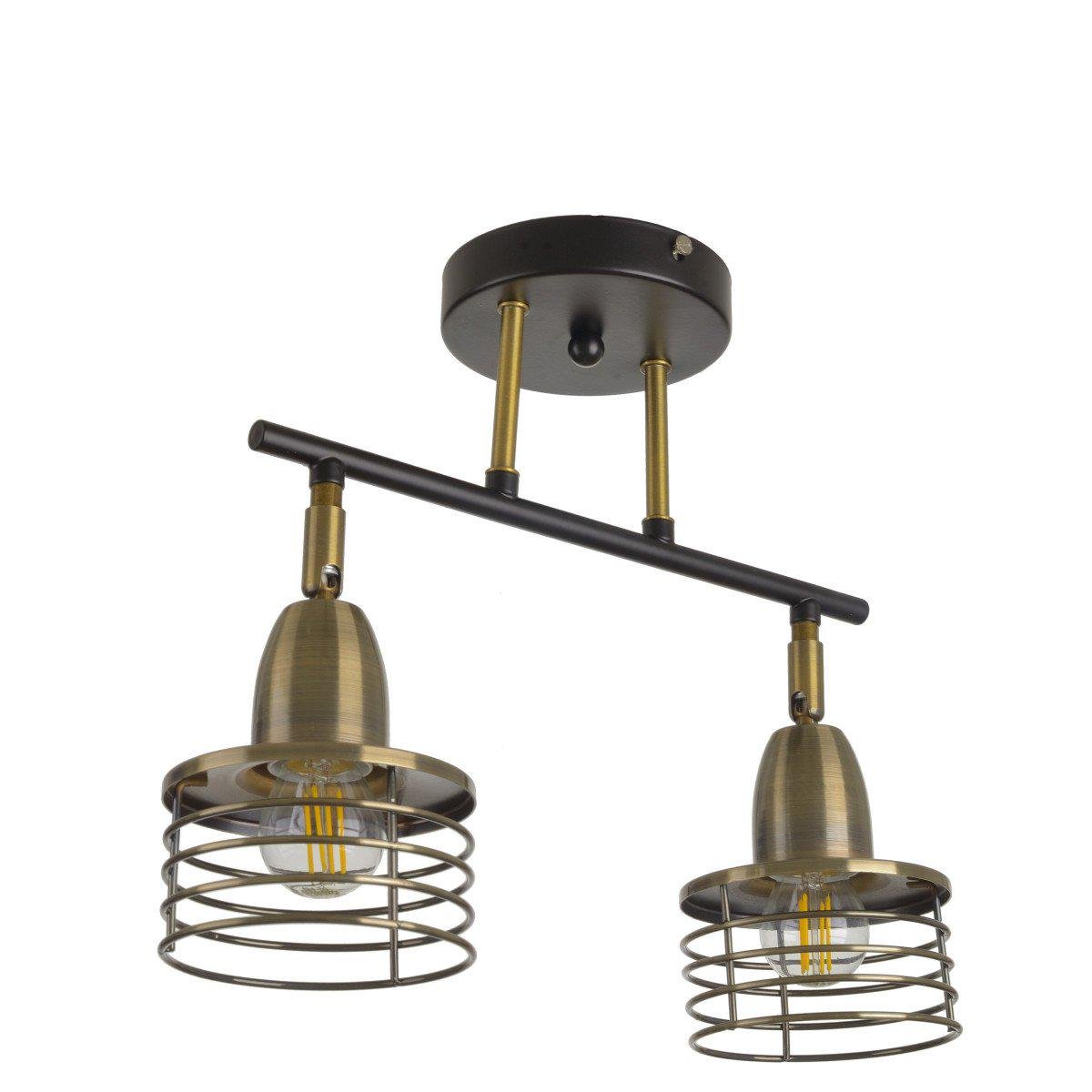 Світильник спот Brille HTL-212/2 E27 AB/CH (29-230)