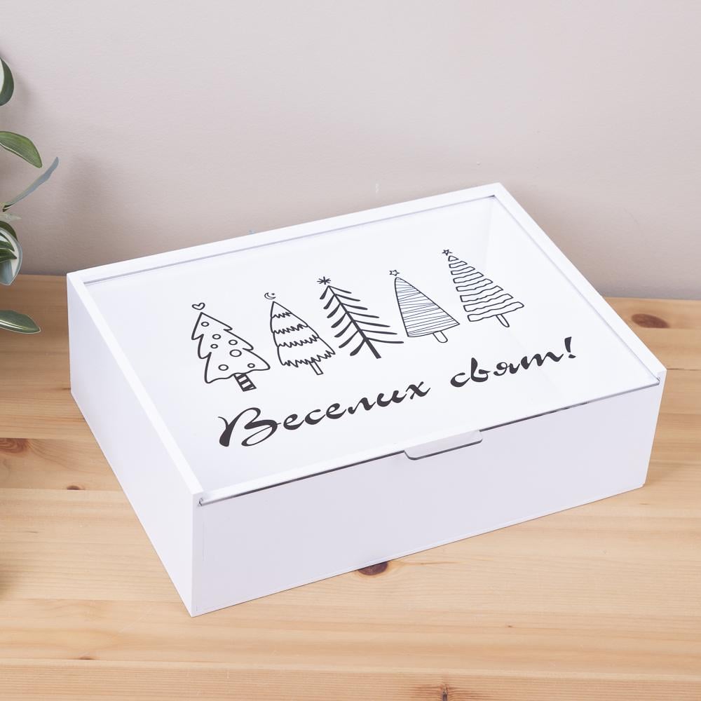 Коробка прямоугольная Веселых праздников 29 см (7086-3) Коробка прямоугольная Веселых праздников 29 см (7086-3)