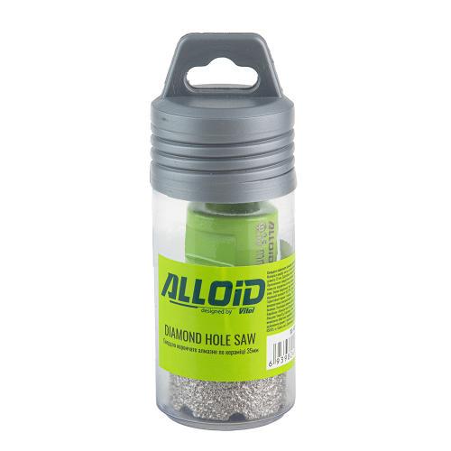 Свердло корончате Alloid алмазне по кераміці 35 мм для КШМ М14х2 мм (00000055150) - фото 3