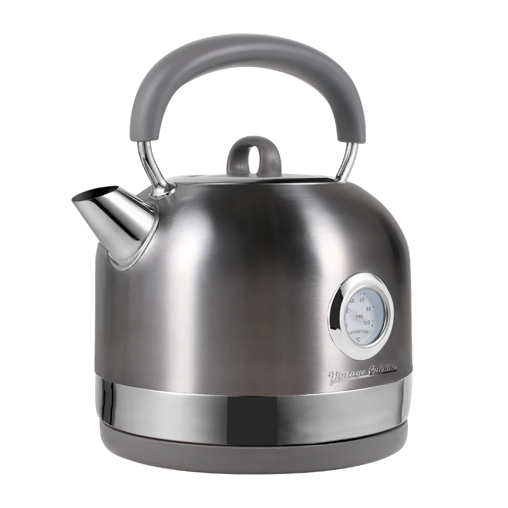 Електрочайник Vintage Cuisine у ретро стилі 2200W 1,7 л Металік - фото 3