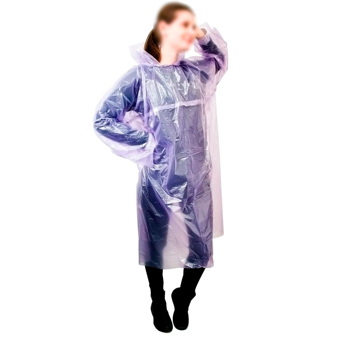 Дождевик женский Ваш комфорт туристический/сплошной 40 мкм Фиолетовый (1009564-Violet)