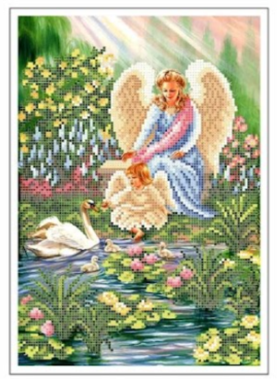 Схема для вышивки бисером Золотая Подкова Ангел (ЗПА-009) Схема для вышивки бисером Золотая Подкова Ангел (ЗПА-009)