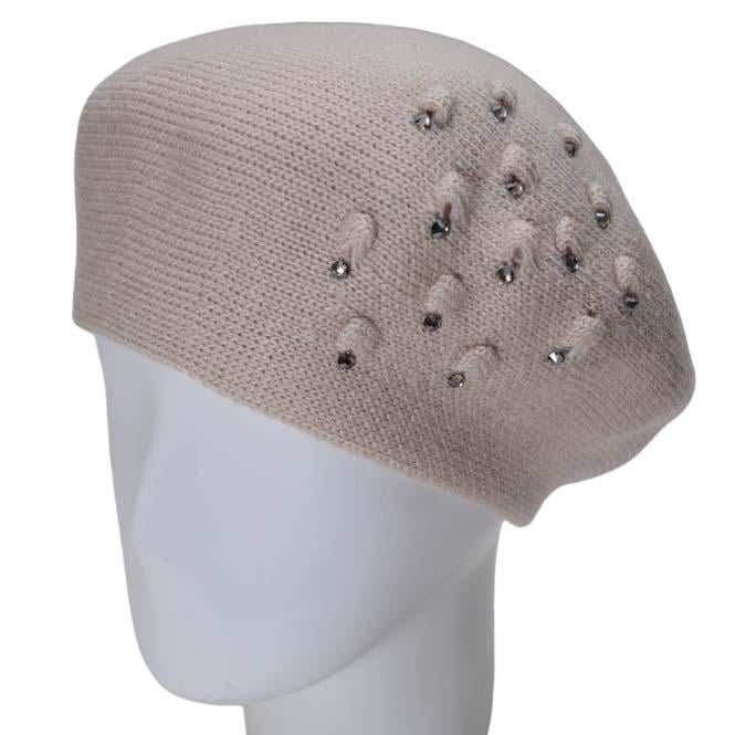 Берет женский Lirus Капри двойной шерстяной Лен (118906)