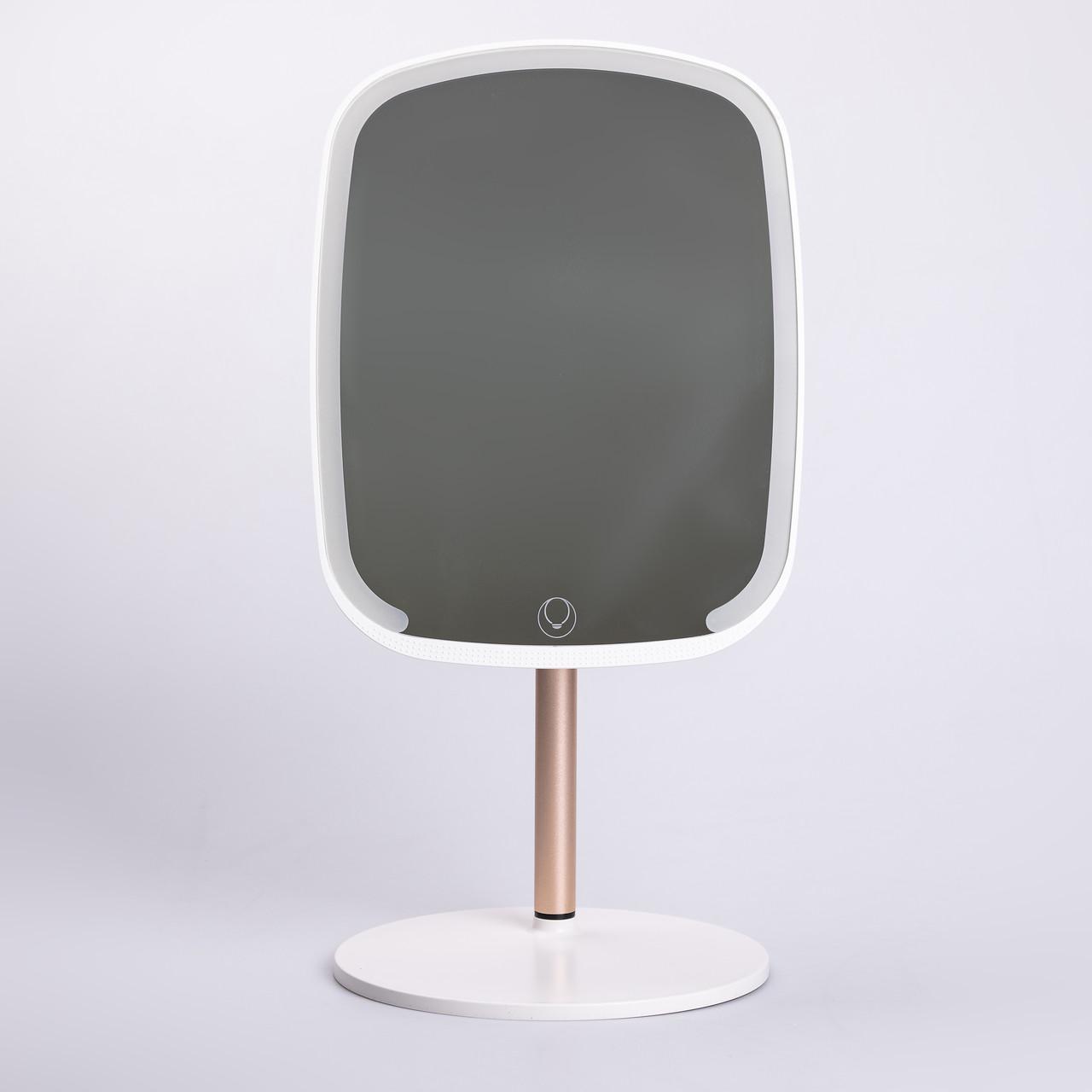 Дзеркало настільне з підсвічуванням для макіяжу на ніжці 23х18 см Білий (6885) - фото 2 Дзеркало настільне з підсвічуванням для макіяжу на ніжці 23х18 см Білий (6885) - фото 2