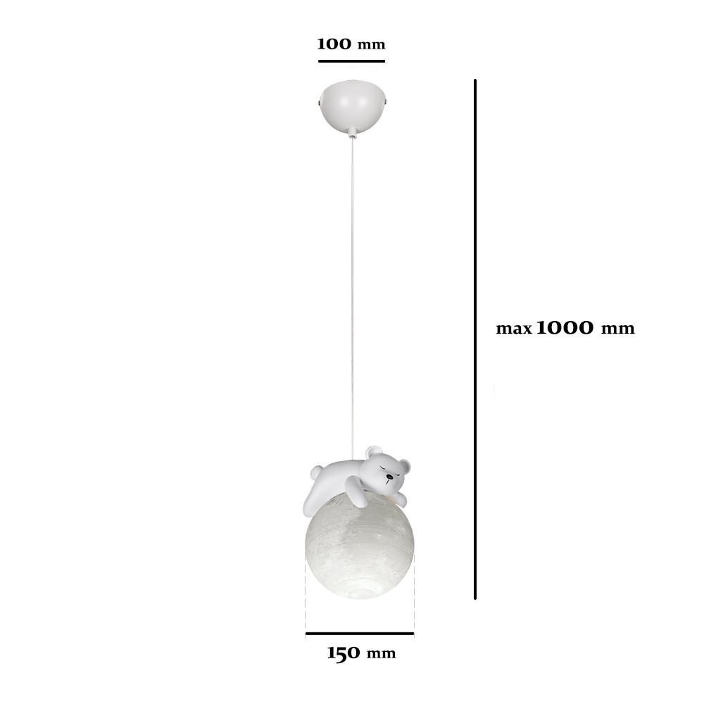 Підвісний світильник дитячий Levistella 782150-1 BR Ведмедик (2435410687) - фото 3 Підвісний світильник дитячий Levistella 782150-1 BR Ведмедик (2435410687) - фото 3