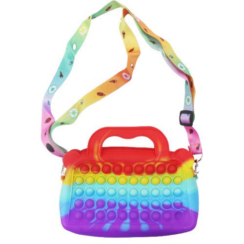 Силіконова сумочка Pop IT веселка (191199) Силіконова сумочка Pop IT веселка (191199)