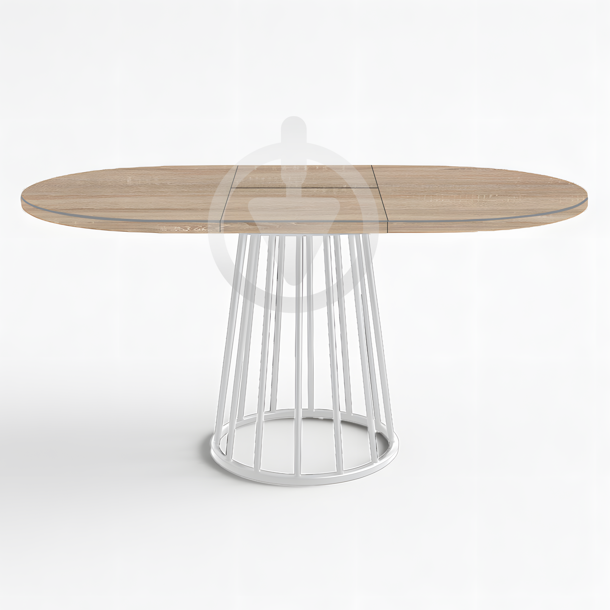 Стол кухонный раскладной RoMax Elegant Slide 110x75/140x75 см Loft Дуб Сонома/Белый - фото 2