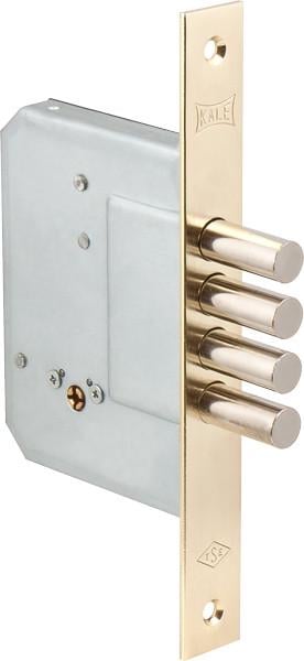 Замок додатковий KALE 189/4MF хрестовий ключ 5 шт. Латунь (189-4MF/5-РВ)