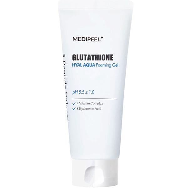 Гель-пенка для умывания MEDI-PEEL Glutathione Hyal Aqua Foaming Gel Cleanser с глутатионом 150 мл