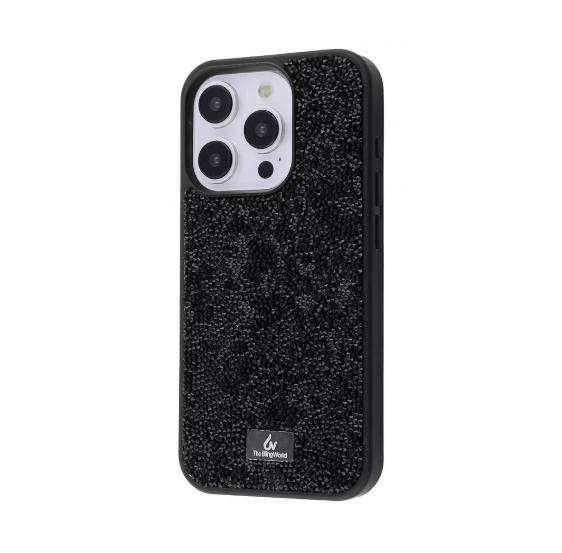 Чехол Bling World Rock Diamond (TPU) для телефона iPhone 15 Pro black titanium (556060806)