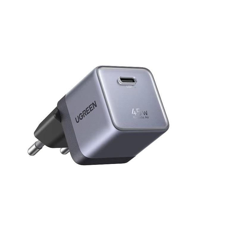Зарядное устройство для UGREEN X840 GaN 45W USB-C с быстрой зарядкой PD 3.0/QC 3.0 PPS Grey (95692)