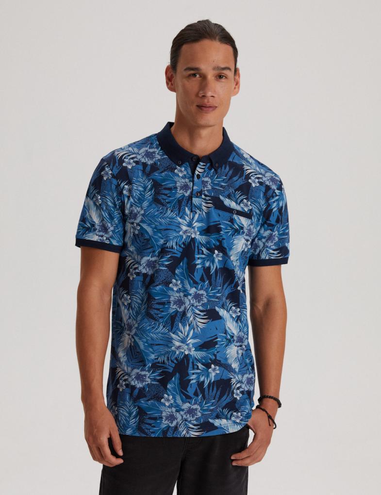 Футболка мужская поло Diverse TROPICO M Синий (5902598854667)