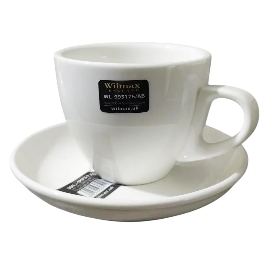 Чашка чайна Wilmax 993176 WIL з блюдцем 300 мл (1155694303)