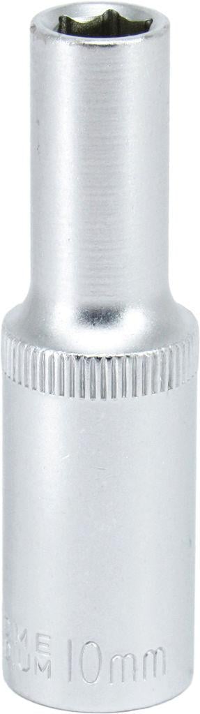 Головка торцевая высокая шестигранная Intertool 1/2 10 мм Хром ванадиум (ET-0110)