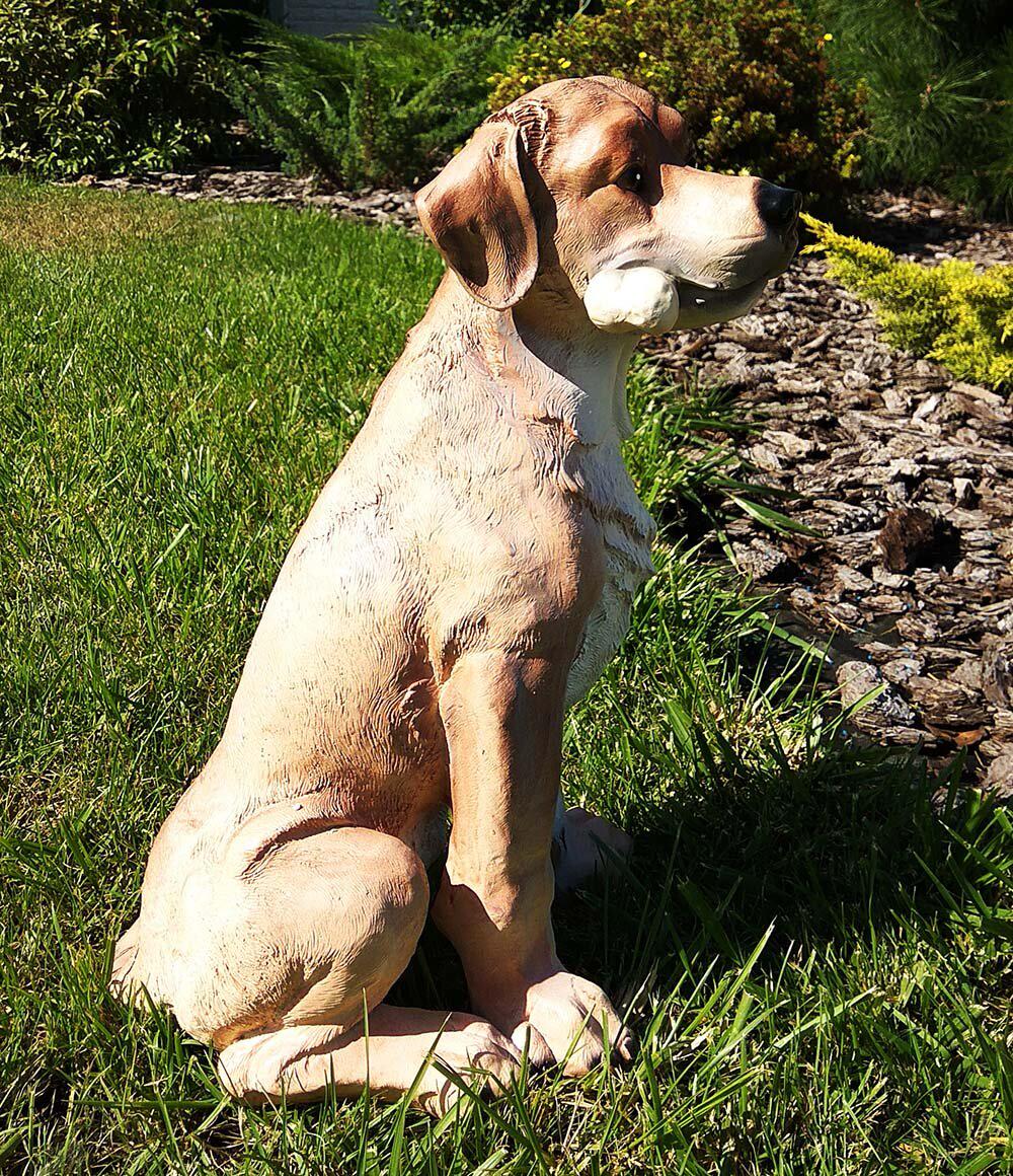 Садовая фигура собака Лабрадор с костью 44 см (816) - фото 3 Садовая фигура собака Лабрадор с костью 44 см (816) - фото 3