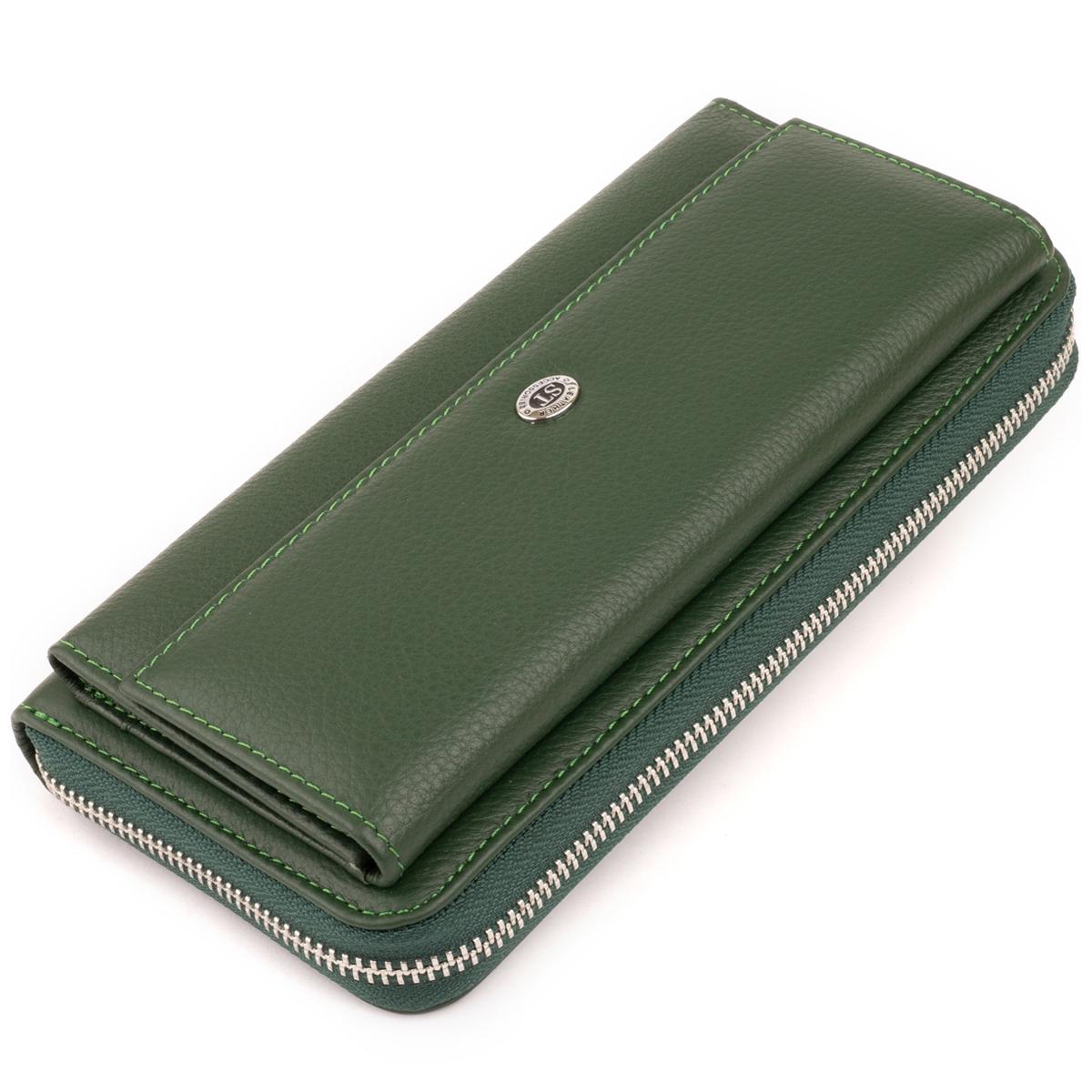 Кошелек женский ST Leather 19294 кожа Зеленый (47232)