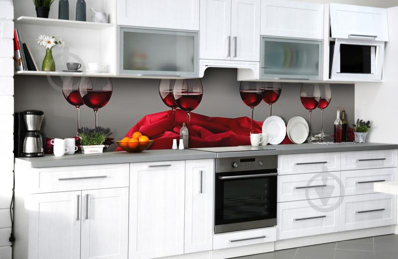 Скинали на кухню Zatarga «Объятия бархата» 650х2500 мм виниловая 3Д наклейка кухонный фартук самоклеящаяся