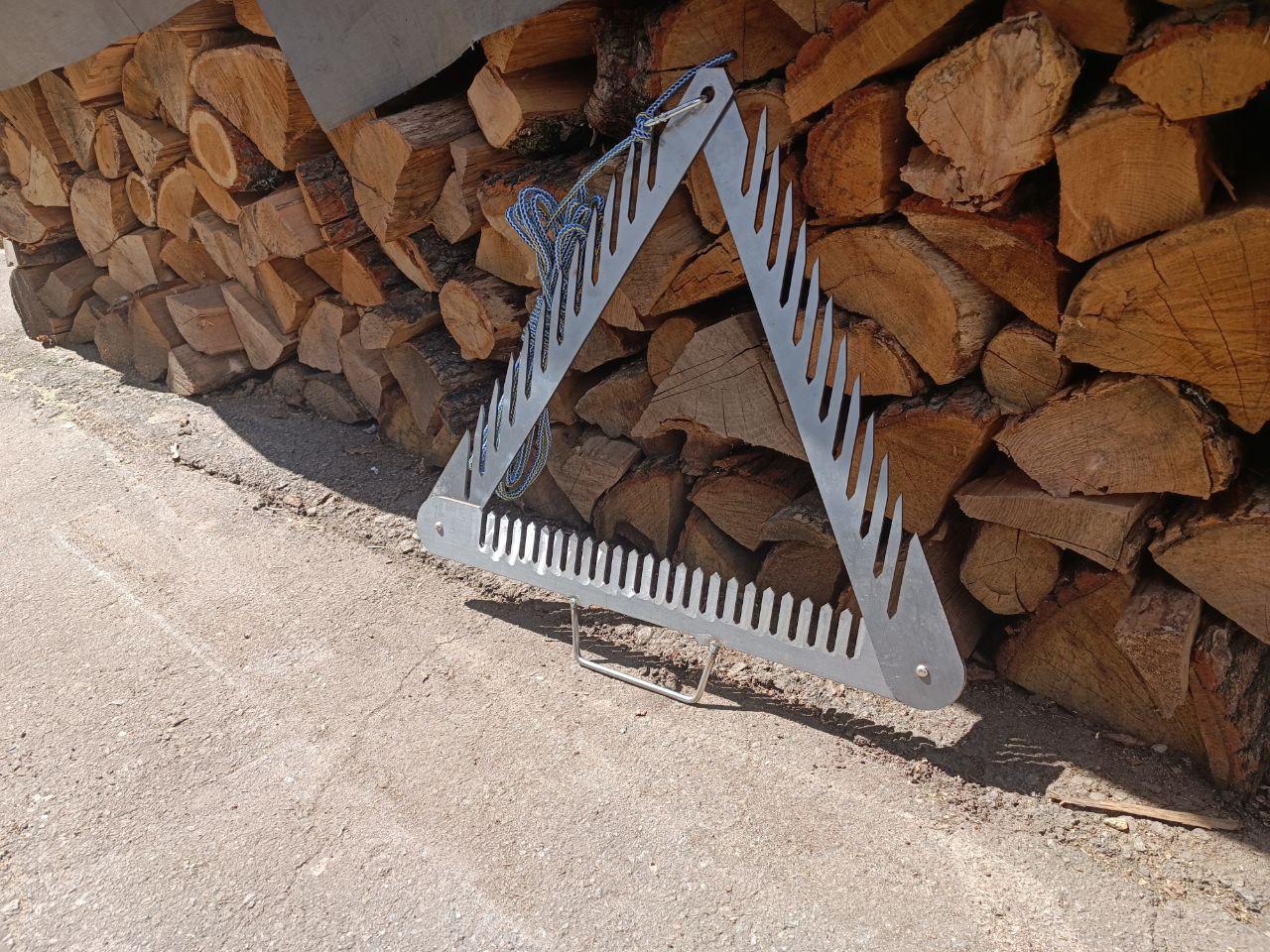 Донна коса для очищення берега та пляжу від водоростей з нержавіючої сталі 50x50x50 см 2 кг (10909561) - фото 7