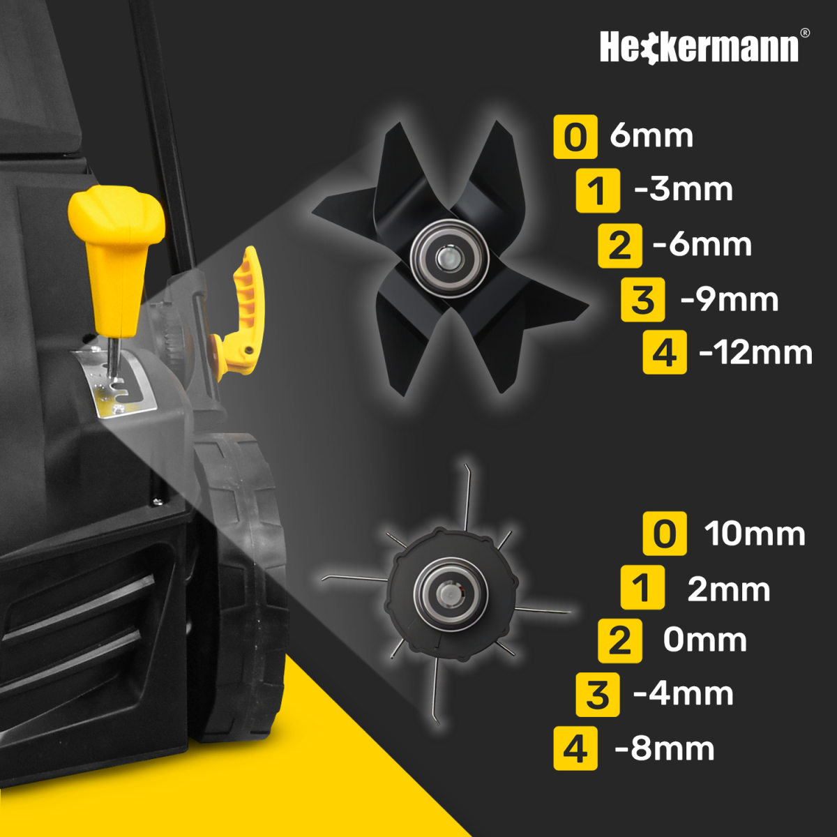 Електричний скарифікатор аератор Heckermann SVWA20 400 мм 55 л - фото 4 Електричний скарифікатор аератор Heckermann SVWA20 400 мм 55 л - фото 4