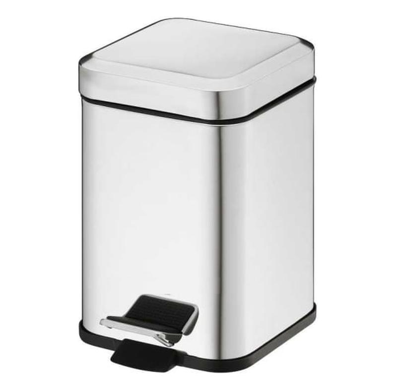 Ведро мусорное Gedy Argenta с педалью 5 л Хром (2309-13)