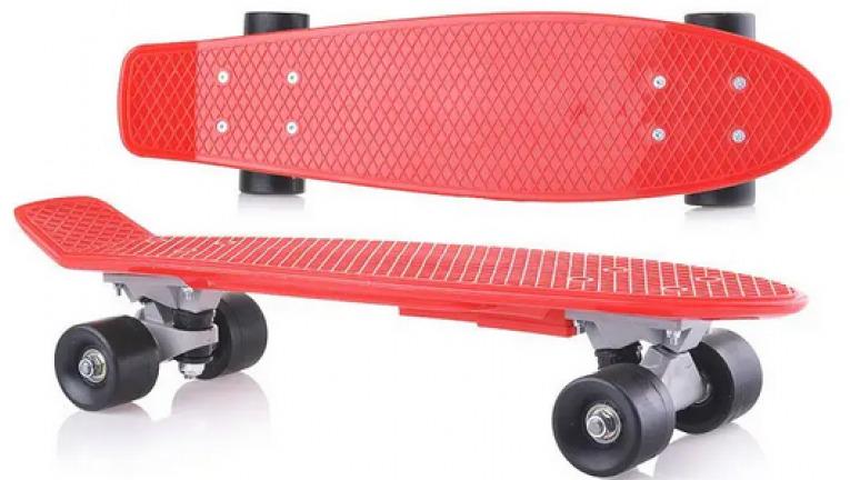 Пенніборд Doloni Toys 0151/4 колеса з безшумного поліуретану закріплені на металевій підвісці Червоний - фото 2