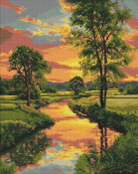 Алмазна мозаїка Річка за містом art_selena_ua 40х50 см (AMO20269)