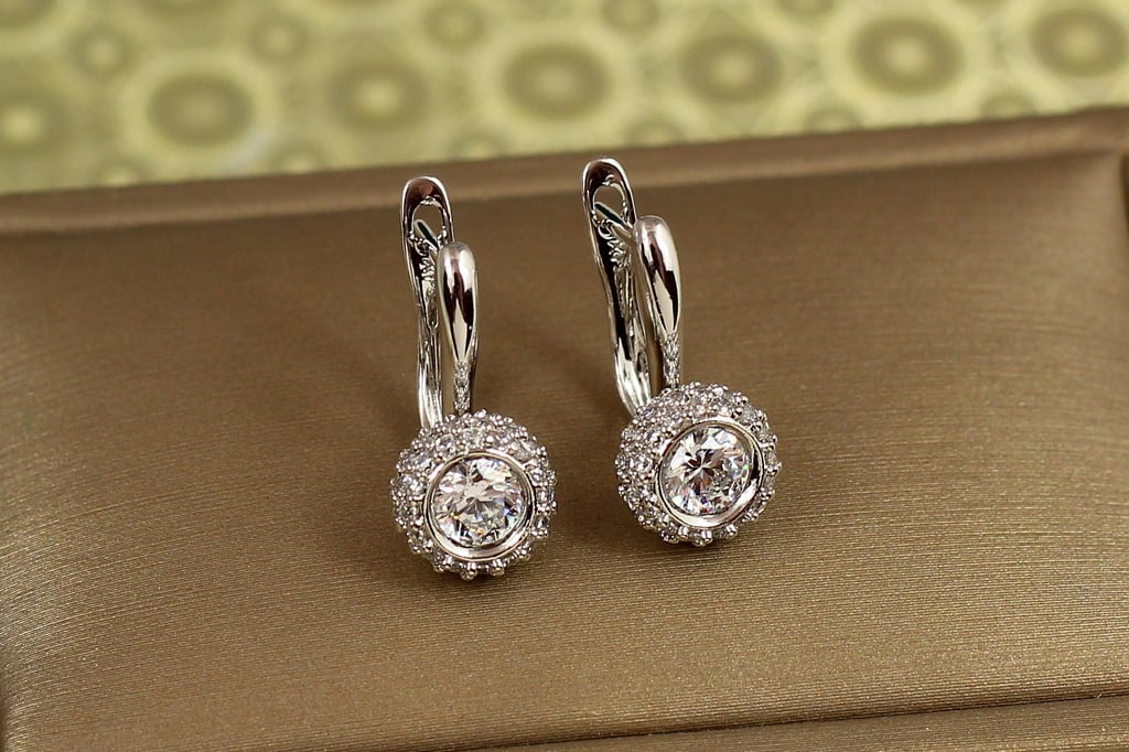 Сережки Xuping Jewelry Крижана сфера 1,8 см Сріблястий (39102861)
