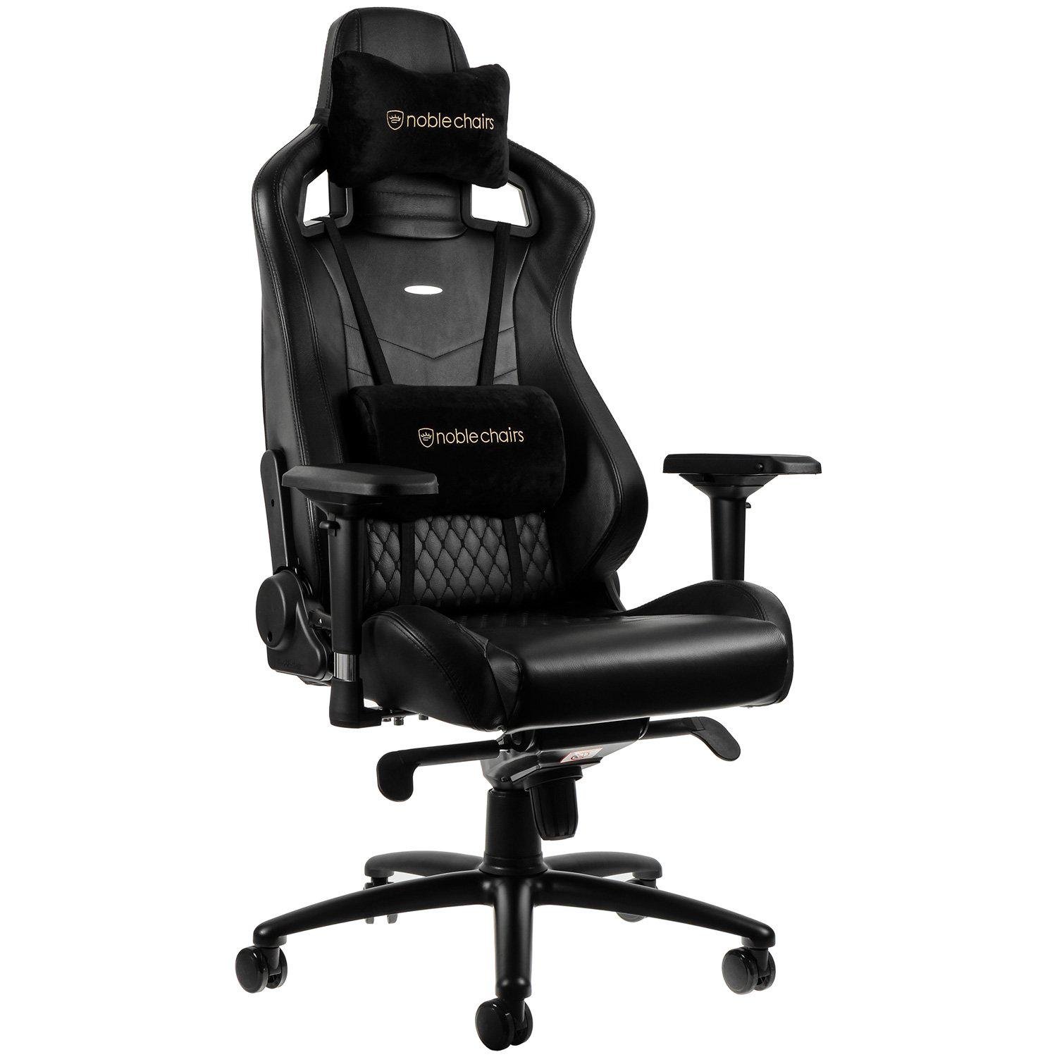 Крісло геймерське Noblechairs Epic Real Leather Black (9875578)