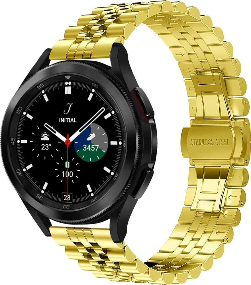 Браслет металлический Stech для Galaxy Watch 4 Classic 46 мм Gold (26911-2A)
