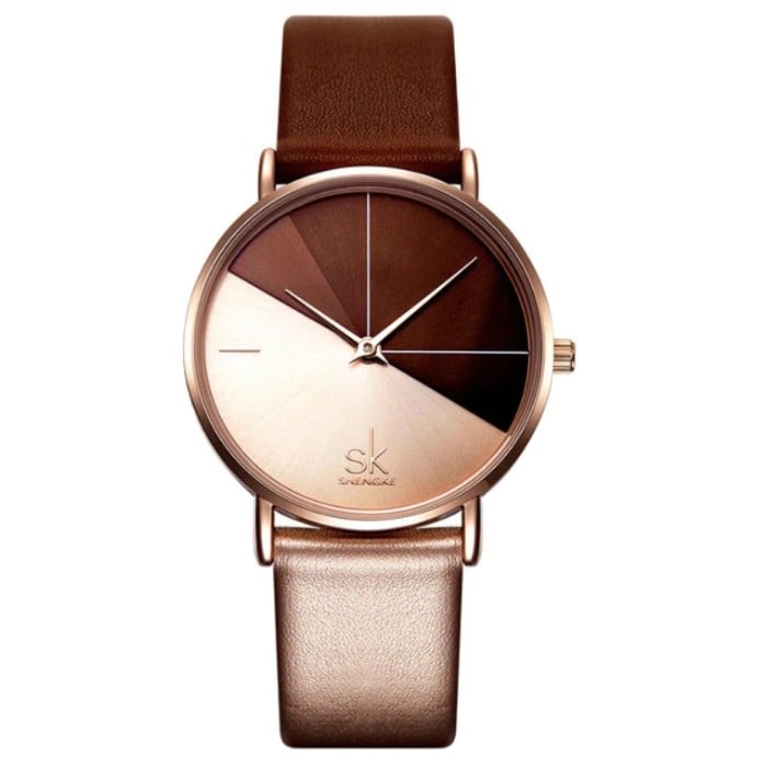 Часы наручные женские Shengke Duos Brown (1369)