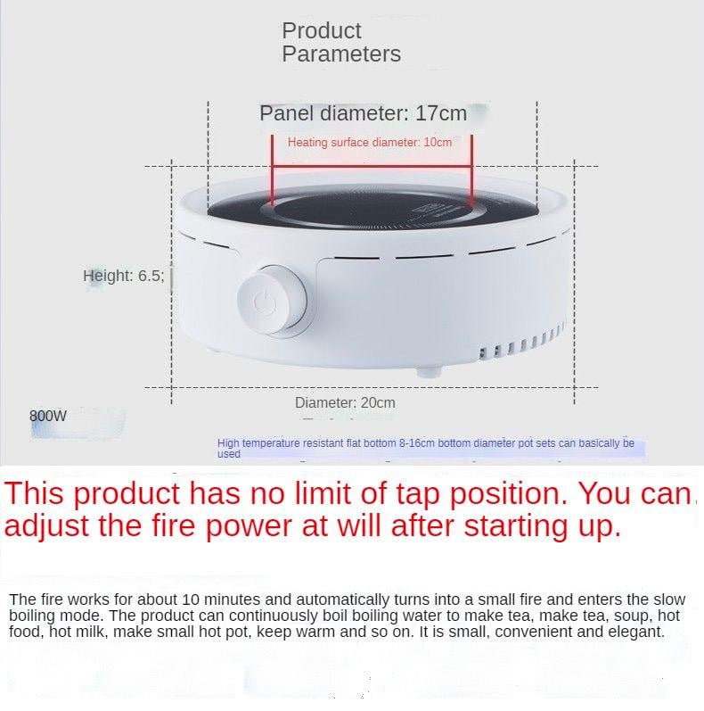 Плита электрическая туристическая на 1 конфорку 800 Вт (YH-100T20) - фото 4 Плита электрическая туристическая на 1 конфорку 800 Вт (YH-100T20) - фото 4