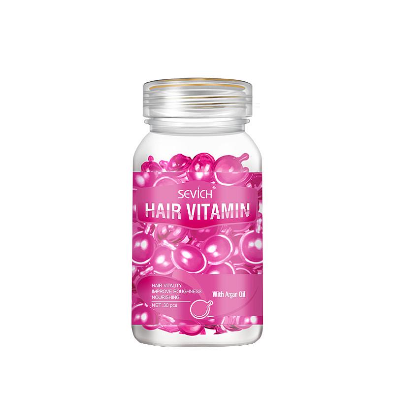 Капсули вітамінні Sevich Hair Vitamin with Argan oil для ламкого та тьмяного волосся 30 шт. Рожевий