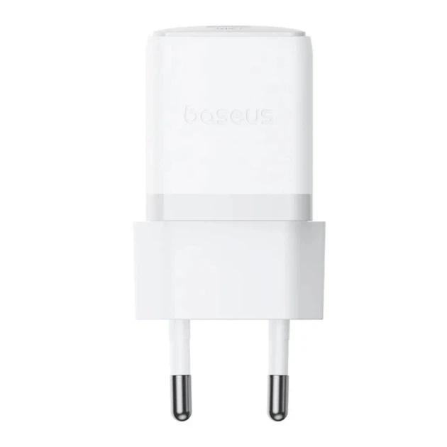 Зарядний пристрій мережевий BASEUS Palm Fast Charger Type-C 20W with Cable Type-C to Lightning E0116400 White