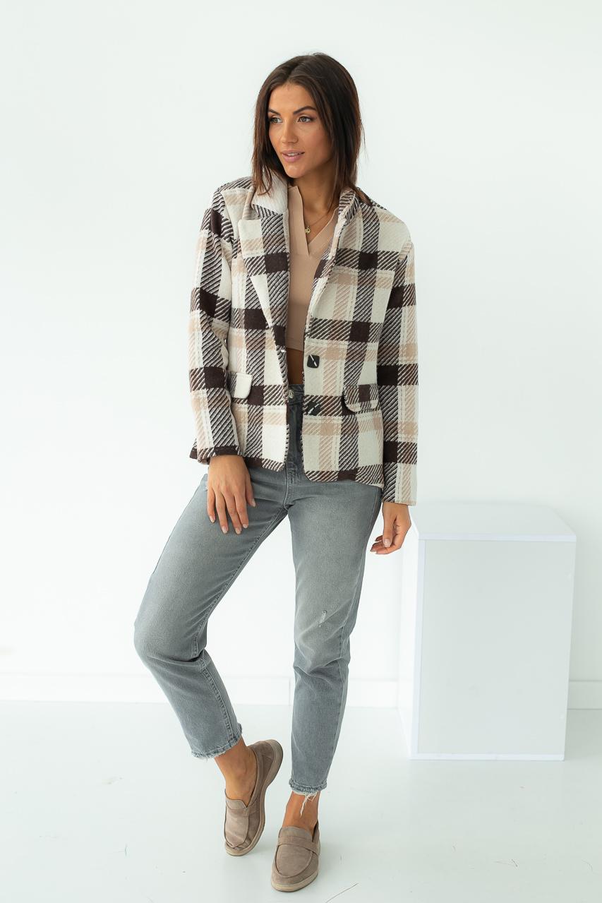 Жакет жіночий To More.e L Темно-коричневий (9528427) - фото 5 Жакет жіночий To More.e L Темно-коричневий (9528427) - фото 5