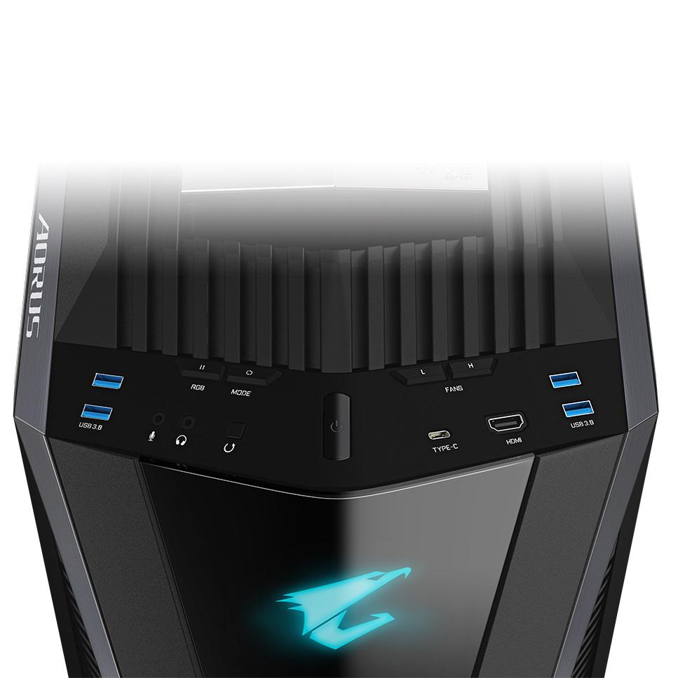 Корпус для комп'ютера Gigabyte AORUS C700 GLASS Чорний (12133249) - фото 7