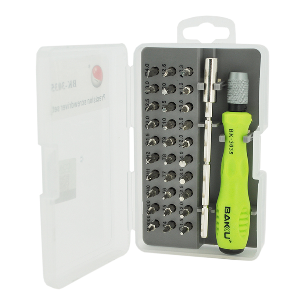 Отвертка цанговая BAKU BK-3035 с набором бит/прецизионные отвертки Transparent (110291-2) Отвертка цанговая BAKU BK-3035 с набором бит/прецизионные отвертки Transparent (110291-2)