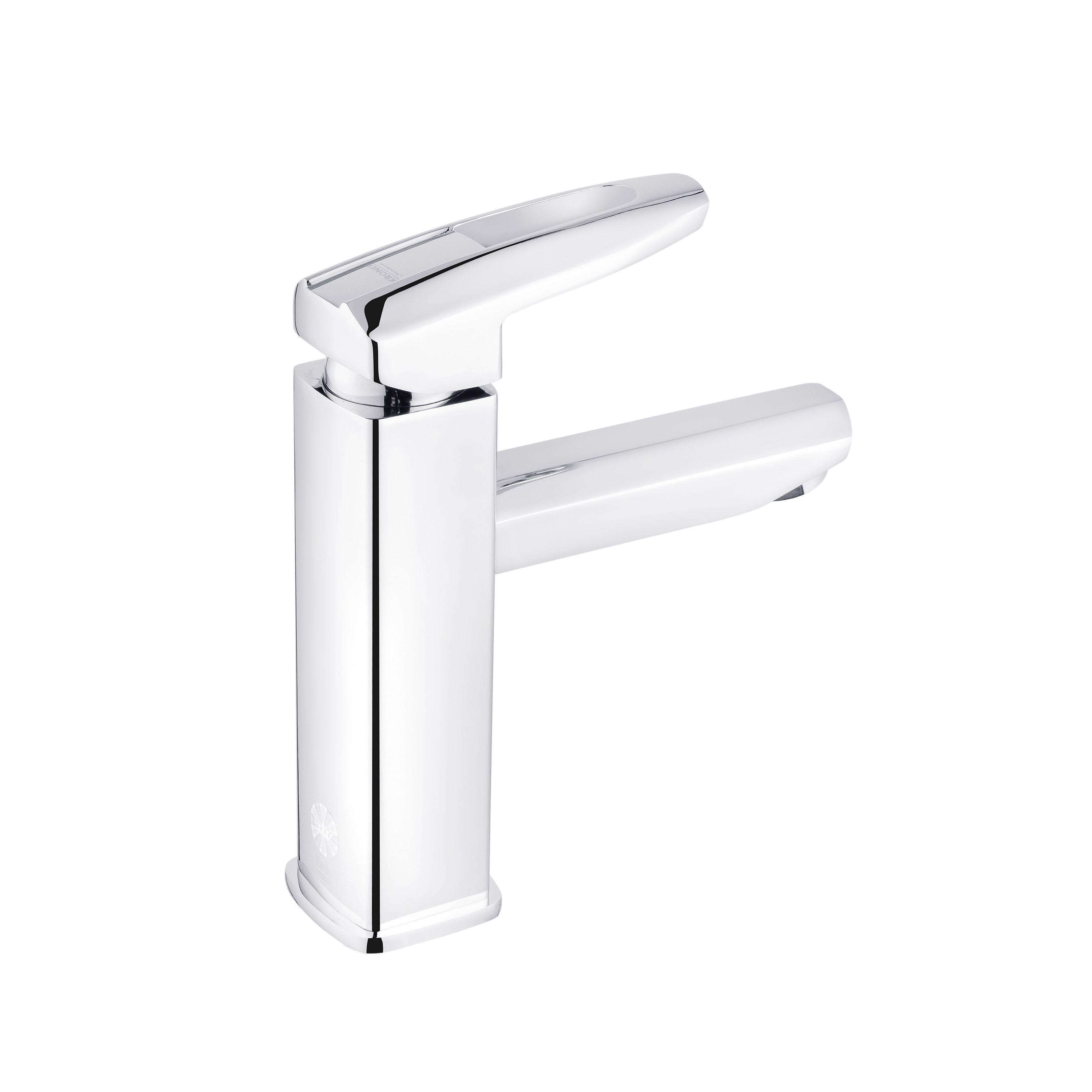 Смеситель для умывальника KRONER Kante-C010 CV023579 однорычажный Хром (136329) - фото 2
