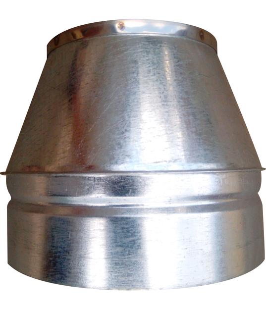 Конус окончание для дымохода 160/220 нержавеющая сталь/оцинкованная сталь