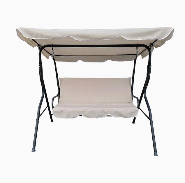 Качели садовые Garden Line с крышей бежевый - фото 3 Качели садовые Garden Line с крышей бежевый - фото 3