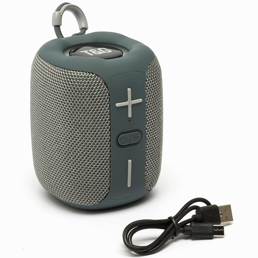 Колонка портативная Bluetooth TG658 FM/RGB Grey (2135321684)