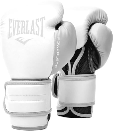 Боксерские перчатки Everlast POWERLOCK BOXING GLOVES Unisex 10 ун. Белый (009283608378)
