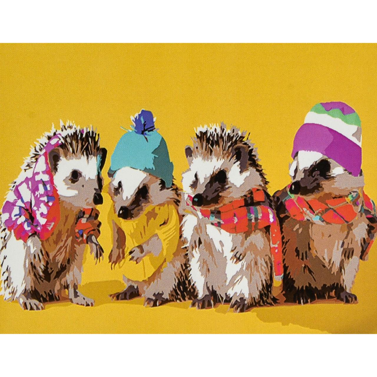 Картина по номерам Strateg Премиум Ежи 30х40 см (SS1152)